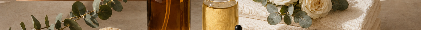 Luxury natural shower ritual with body oils, ivory roses and radiant skin